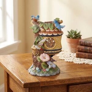 Whimsical Cottage Humming Bird Tea Light Holder